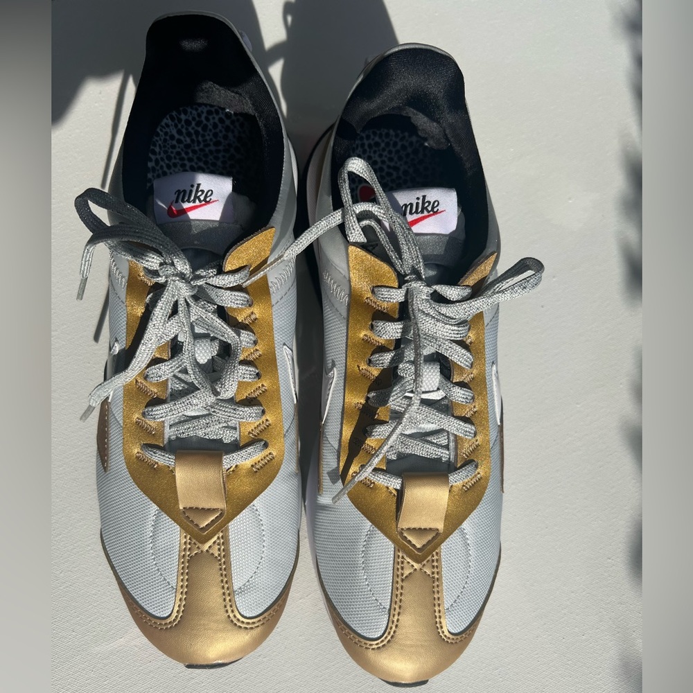 LAST ONE NEW NIKE AIR 2023 (SELL-OUT)🎁Metallic Gold White Platinum Silver Laces - Picture 7 of 15